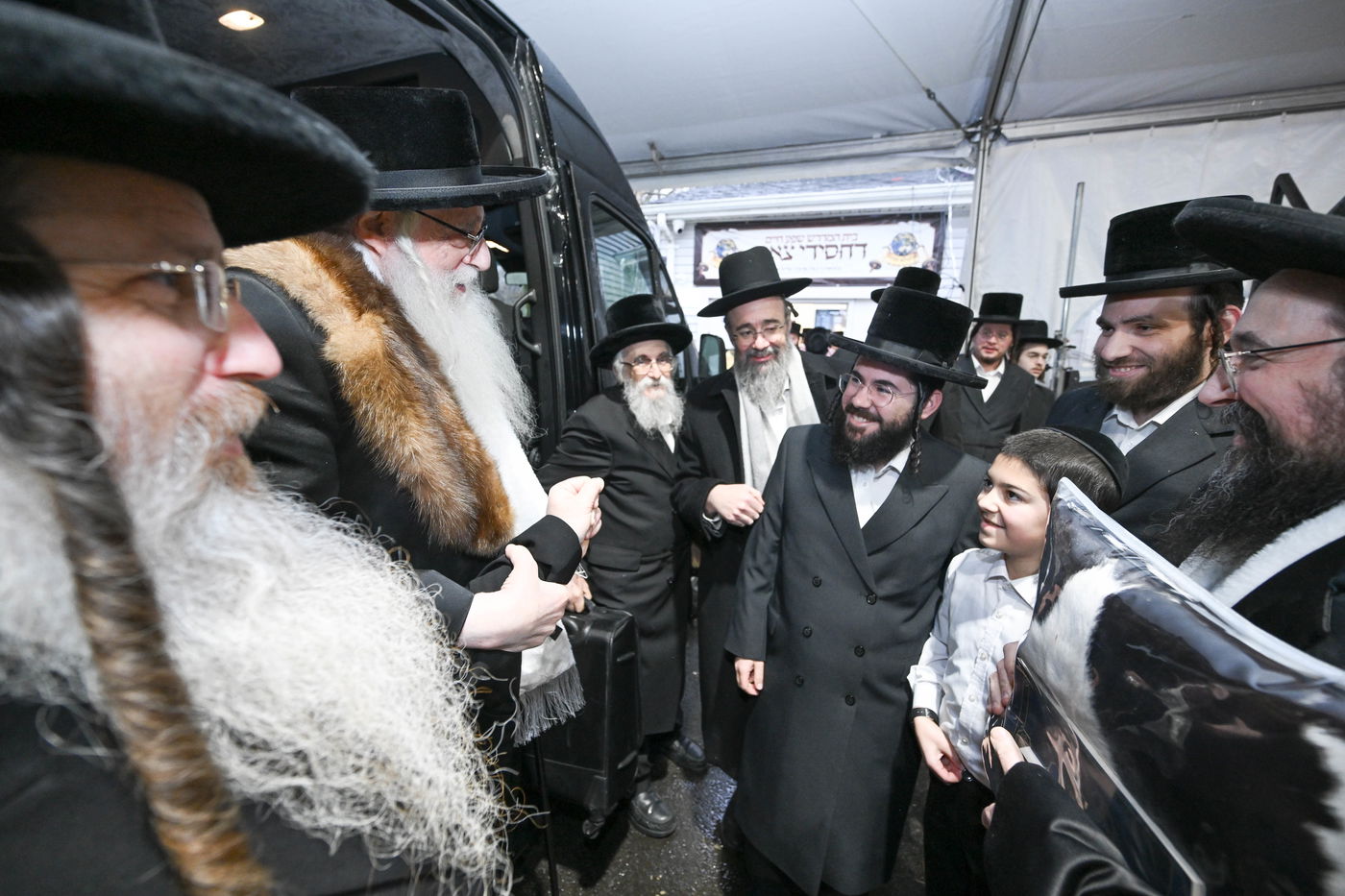 האדמו"ר מצאנז בביקור בארה"ב 