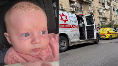 משמאל התינוקת ליה, מימין מהזירה