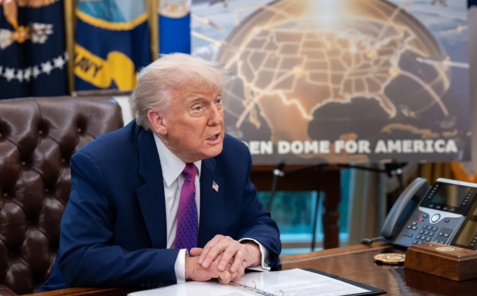 הנשיא טראמפ מכריז על מערכת ההגנה האווירית 'כיפת הזהב'