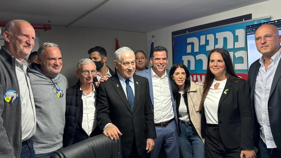 נתניהו בסיור הערב בנתניה
