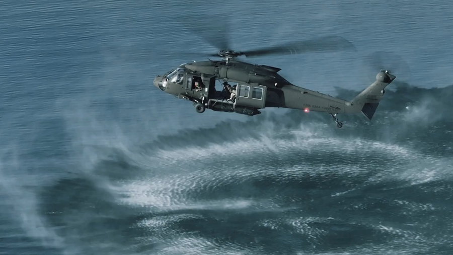 אימון קשוח  של צבא טורקיה בלב ים 