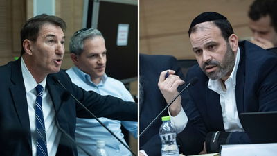 ינון אזולאי מימין, בועז ביסמוט משמאל