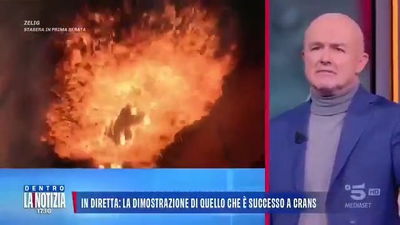 מטורף: הטלוויזיה האיטלקית שחזרה את השריפה בבר השוויצרי | "אל תנסו את זה בבית"