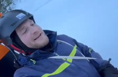 "כאב מטורף" | אמן החושים מני הולנדר נפצע במהלך סקי ופונה לבית חולים