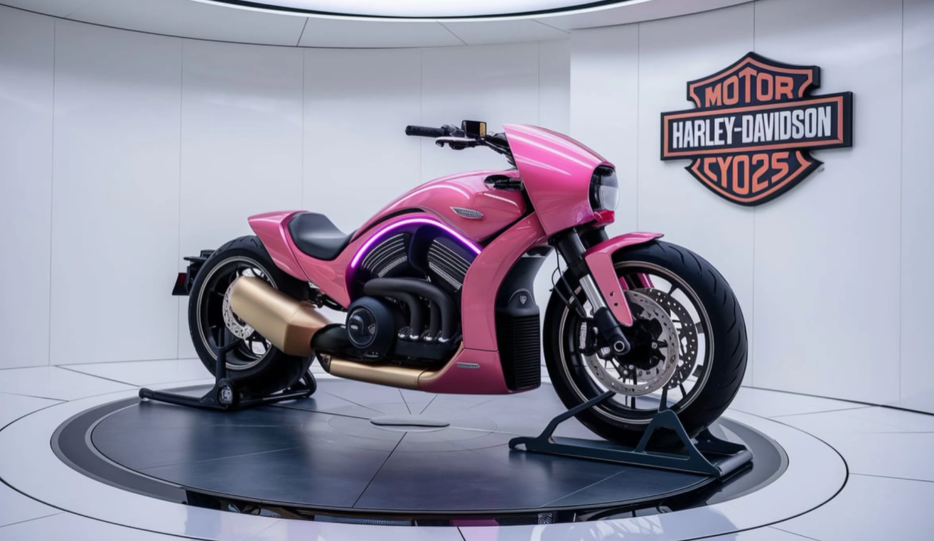 האופנוע הוורוד שהציגה החברה