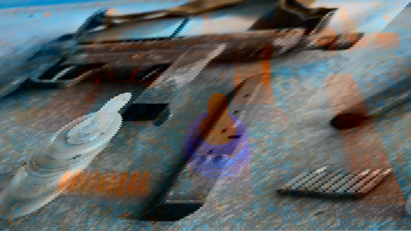 הבקבוק שבו הוסתרה התחמושת