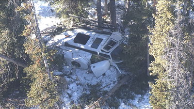 המסוק לאחר ההתרסקות