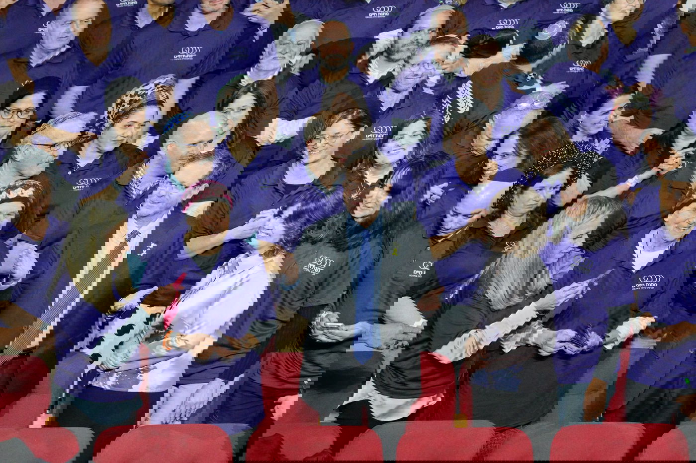 הנשיא עם תורמי הכליות