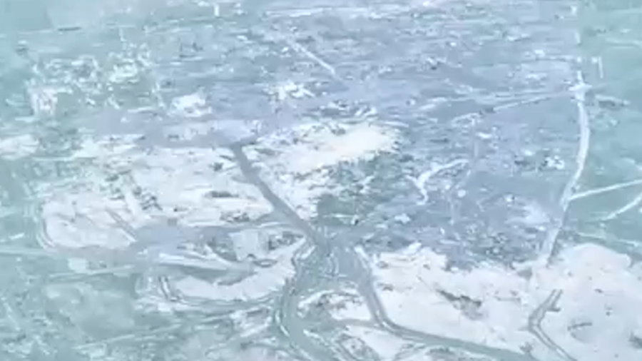 תיעוד מהשמדת תוואי תת-קרקעי באורך של כארבעה קילומטרים