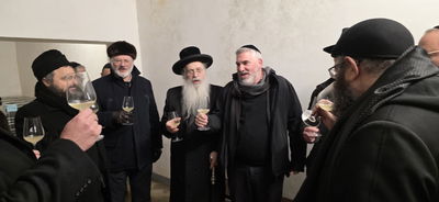 משלחת רבני בד"ץ חוג חתם סופר פתח תקווה במסע פיקוח והשגחה ביקב במחוז ברנו שבצ'כיה 