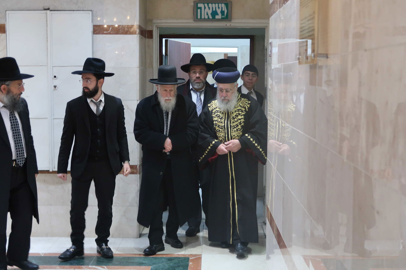 הראשל"צ הגר"י יוסף בביקור בישיבת 'באר יהודה' 