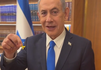 נתניהו מסיר את סיכת החטופים