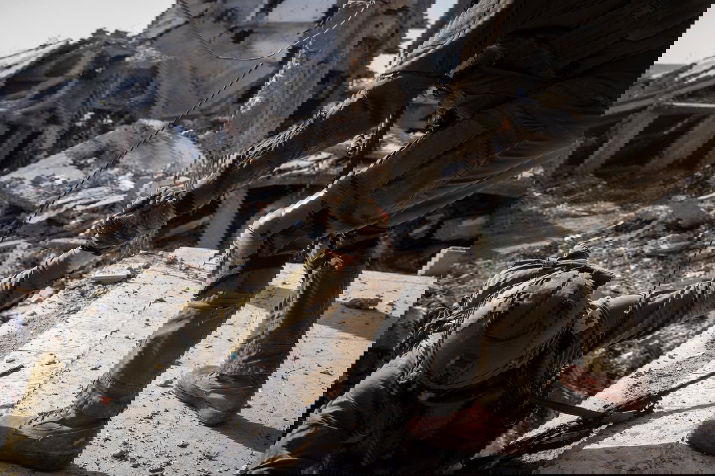 רגעי החיפושים בעזה