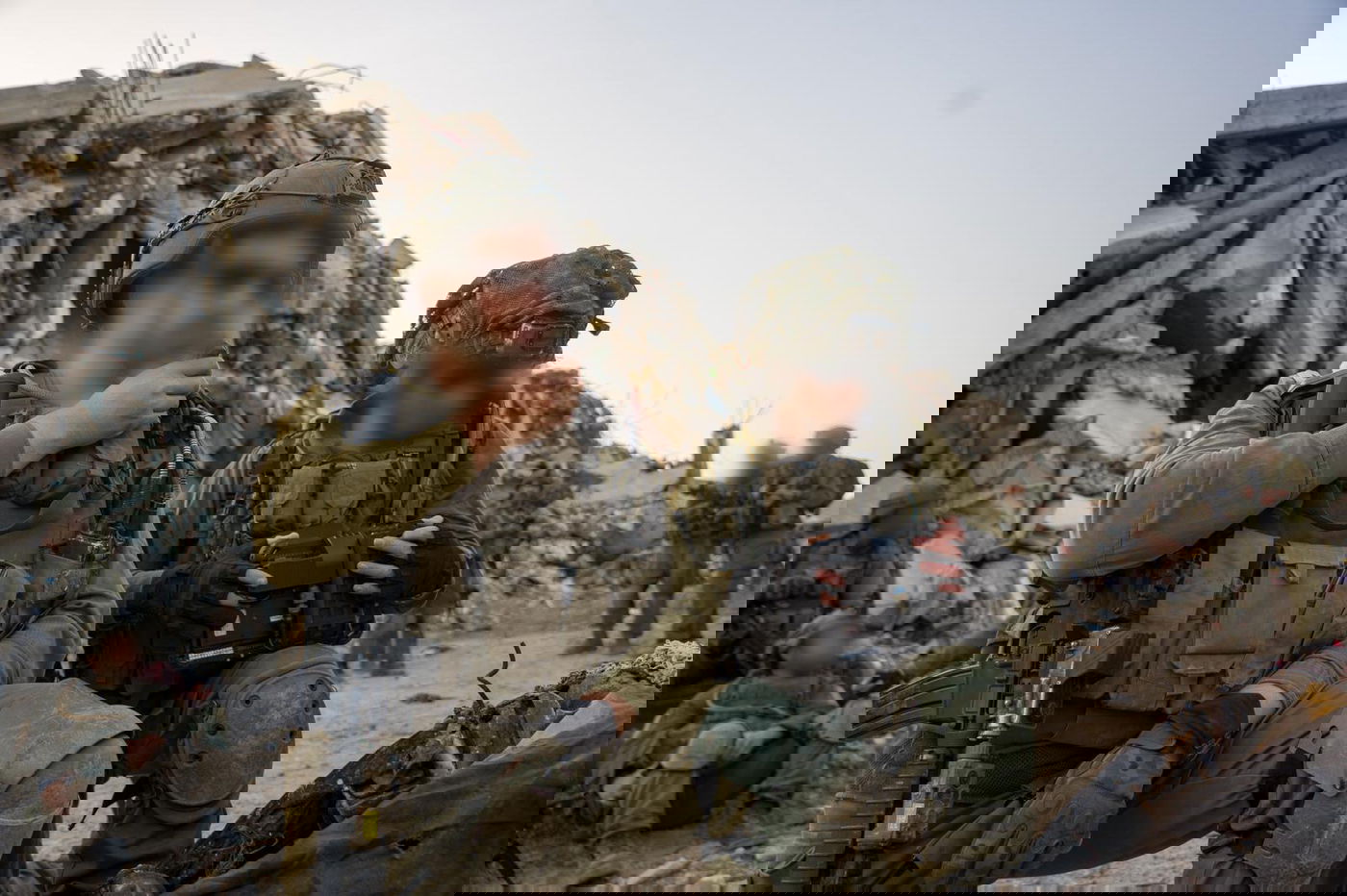 רגעי החיפושים בעזה