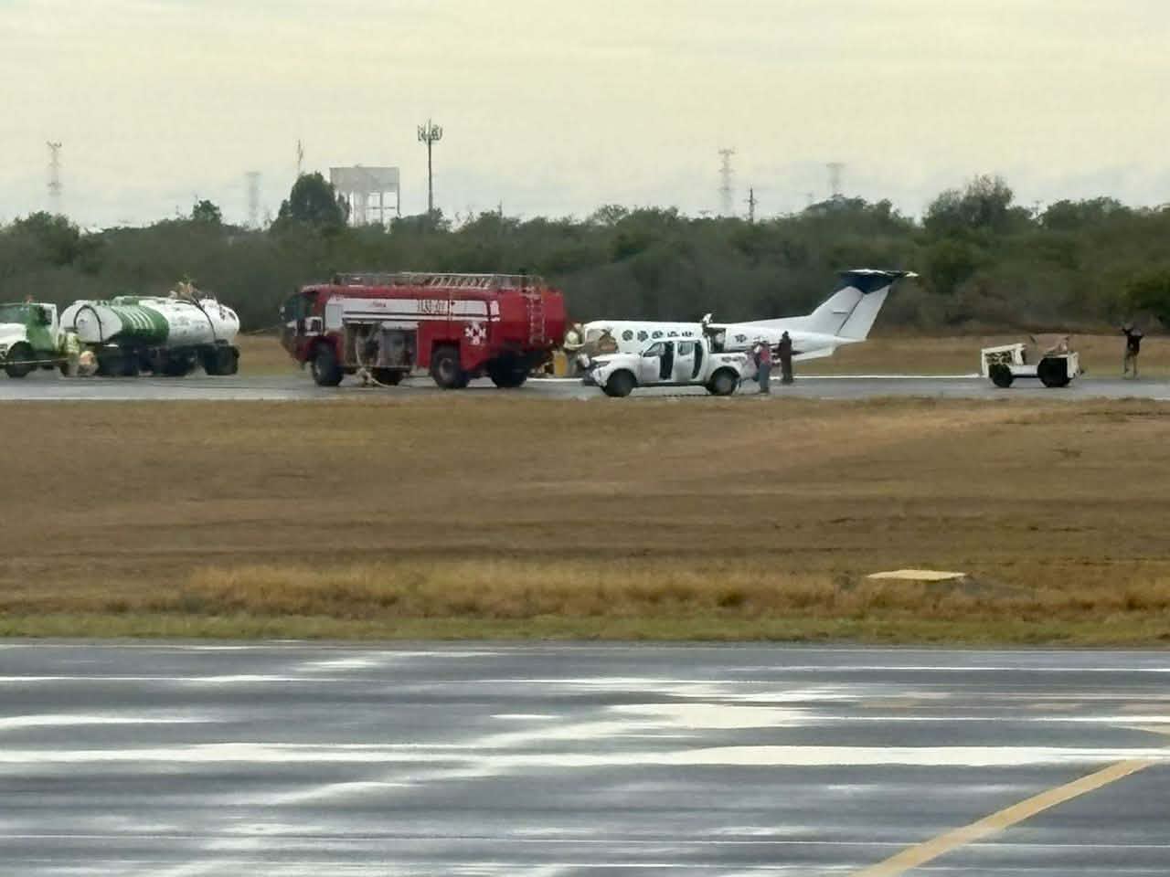 המטוס לאחר ה'נחיתת גחון'