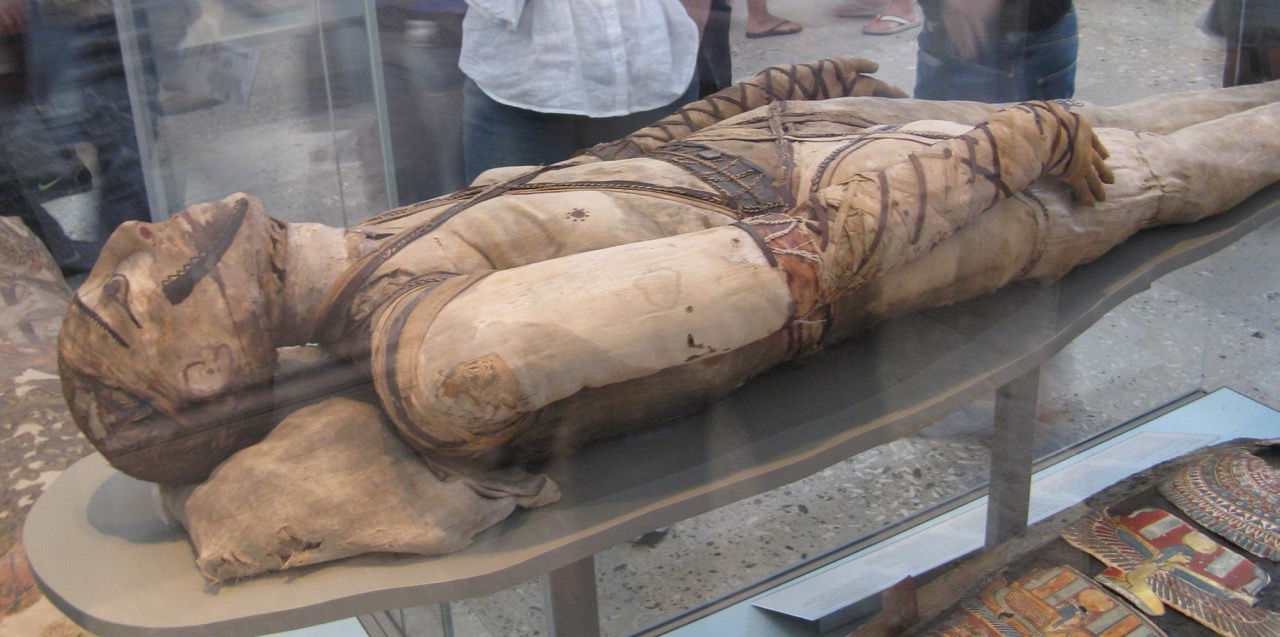 מומית אדם מצרית במוזיאון הבריטי