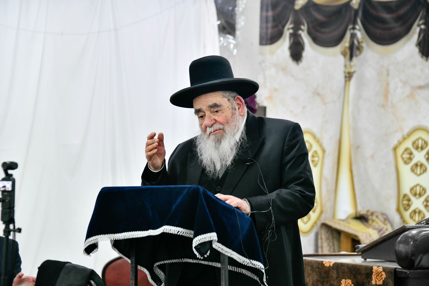 הגאון רבי אברהם סאלים נואם