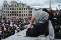 הפגנה איסלאמית בבריסל