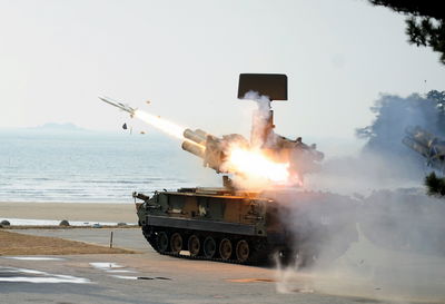 שיגור טיל הנ"מ המונחה צ'אונמה (סוס שמימי)