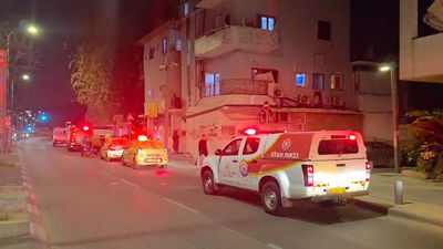 זירת השריפה בתל אביב