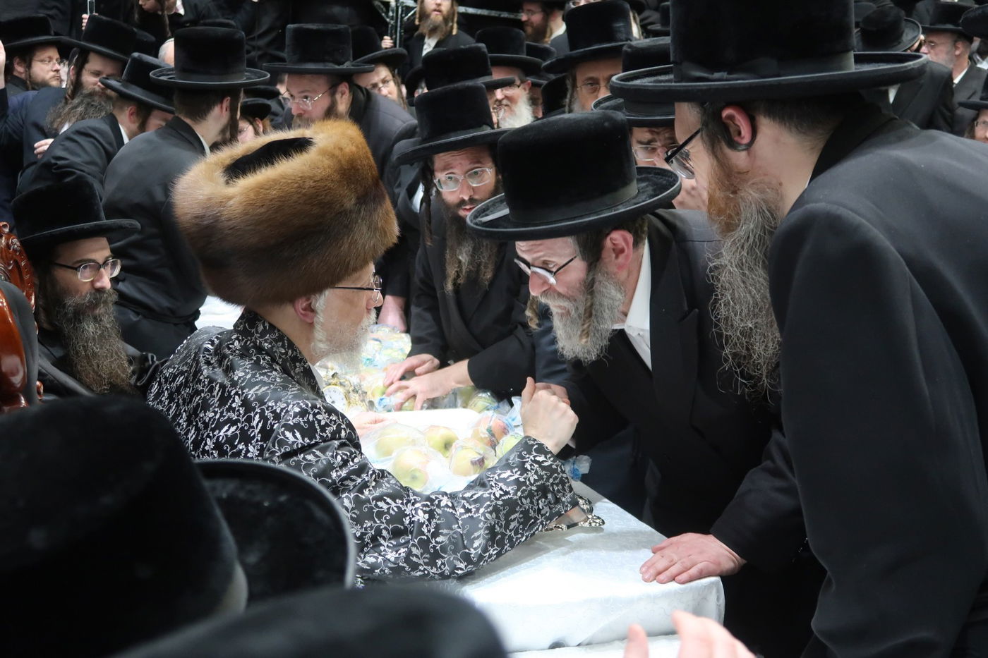 האדמו"ר מסערט ויז'ניץ בטיש ט"ו בשבט