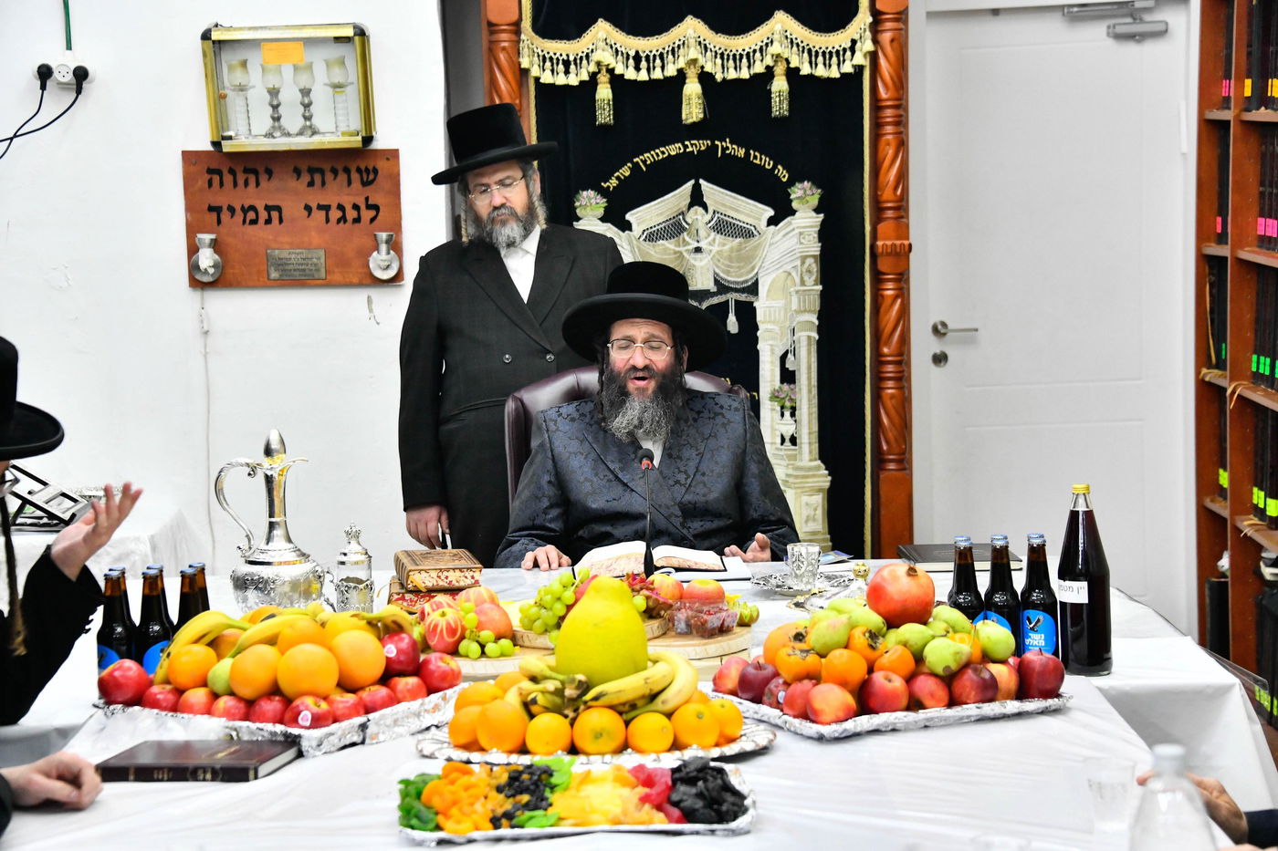 האדמו"ר מספינקא רמת אהרן בטיש ט"ו בשבט