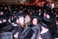 הלוויית האדמו"ר המהרי"ד מלעלוב זי"ע