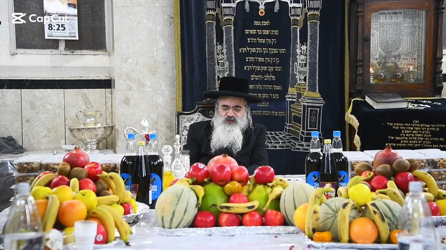האדמו"ר מלעלוב ירושלים בטיש ט"ו בשבט