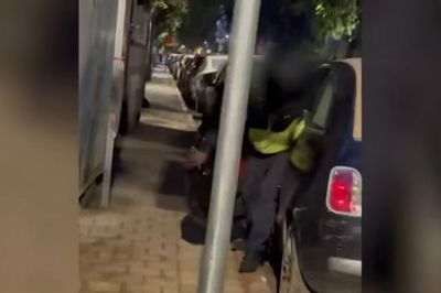 הבלשים תפסו את הגנב באמצע הפריצה לרכב | כך זה נראה