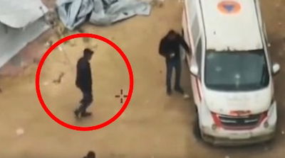 אמבולנס "תמים" ברחובות עזה: המצלמות תיעדו את הצגת המחבלים