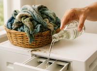 הכניסו את המגבות למכונה עם כוס חומץ