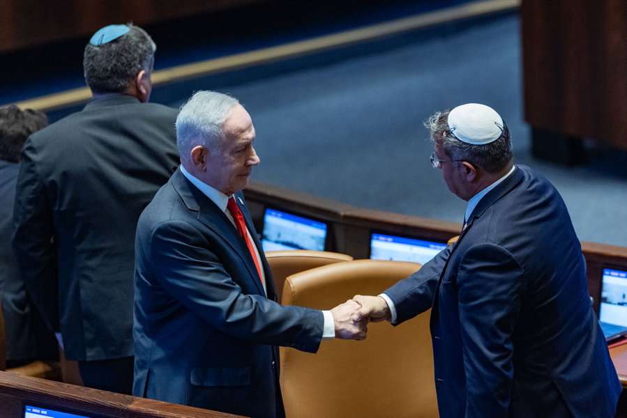 נתניהו ובן גביר בכנסת, השבוע