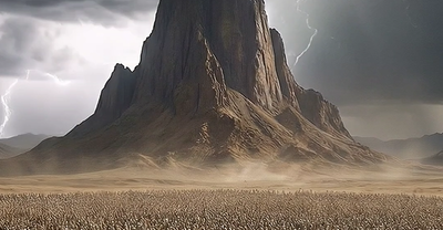 קליפ AI מהפנט: לייזר ברוק בניגון מעמד הר סיני