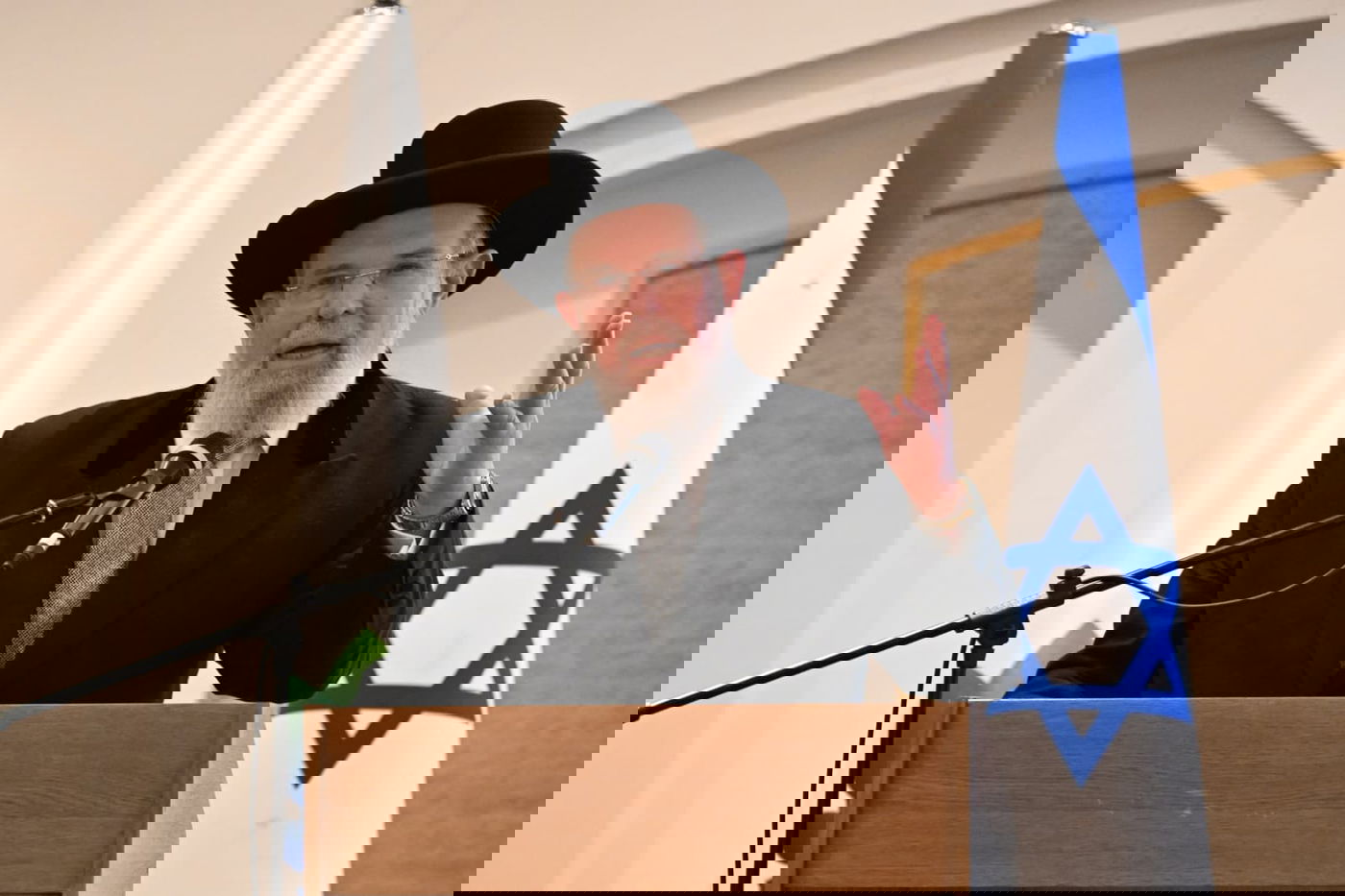 הרב הראשי בנאומו