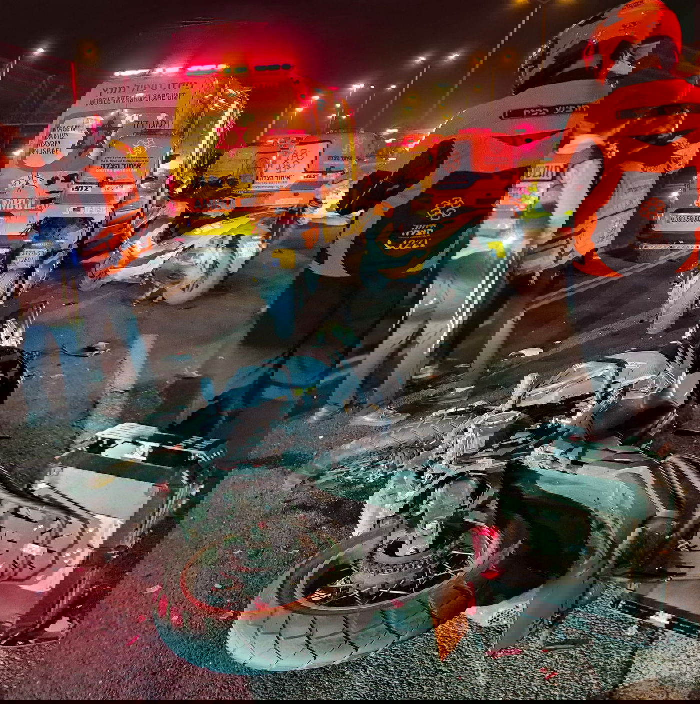 זירת התאונה, הלילה