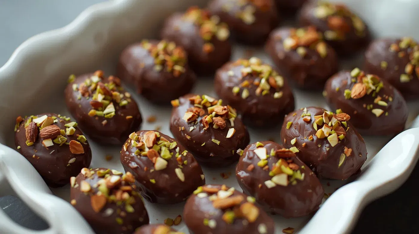 תמרים במילוי ממרח שקדים עסיסי