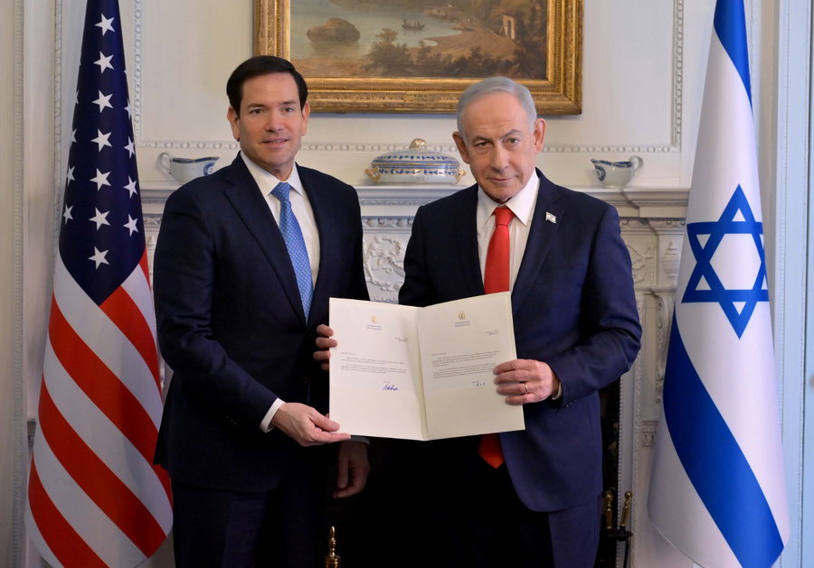 נתניהו עם רוביו, היום