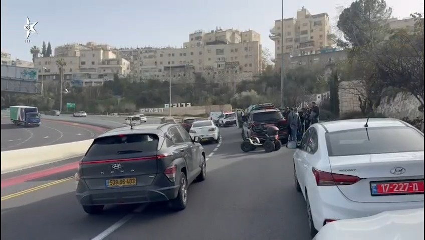 התאונה בכניסה לירושלים