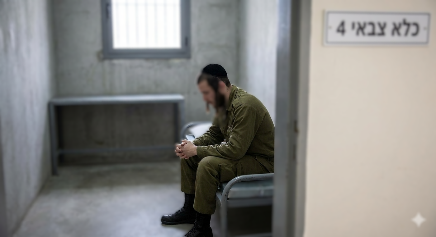 אברך בכלא | תמונה מעובדת