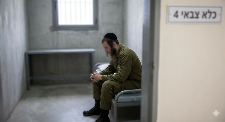 אברך בכלא | תמונה מעובדת
