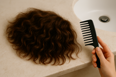 טיפ: ברגע שהפאה התייבשה, המברשת נכנסת למגירה.