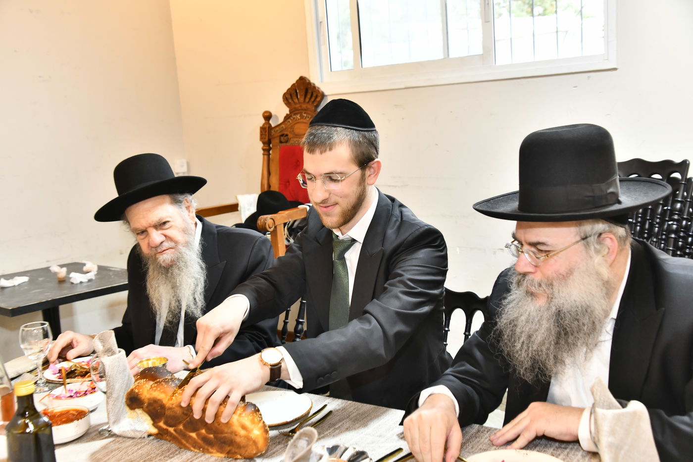 שמחת הברית לנין הגרמ"ש אדלשטיין ונכד הגרי"ש קנייבסקי