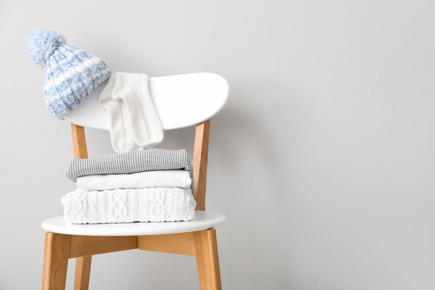 כיסא בגדים מוכן ליום המחרת