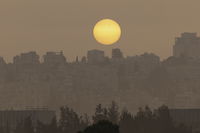 זיהום אוויר חריג בישראל