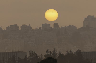 זיהום אוויר חריג בישראל