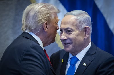 נתניהו וטראמפ בכנסת