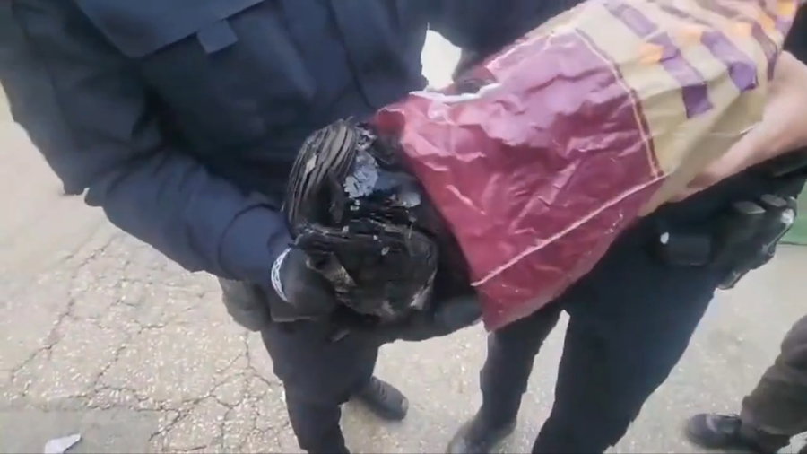 תפילין שנשרפו במהומות