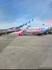 מטוס ה'250' של וויז אייר בנתב"ג