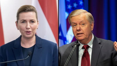 מימין לינדזי דגהראם, משמאל מטה פרדריקסן