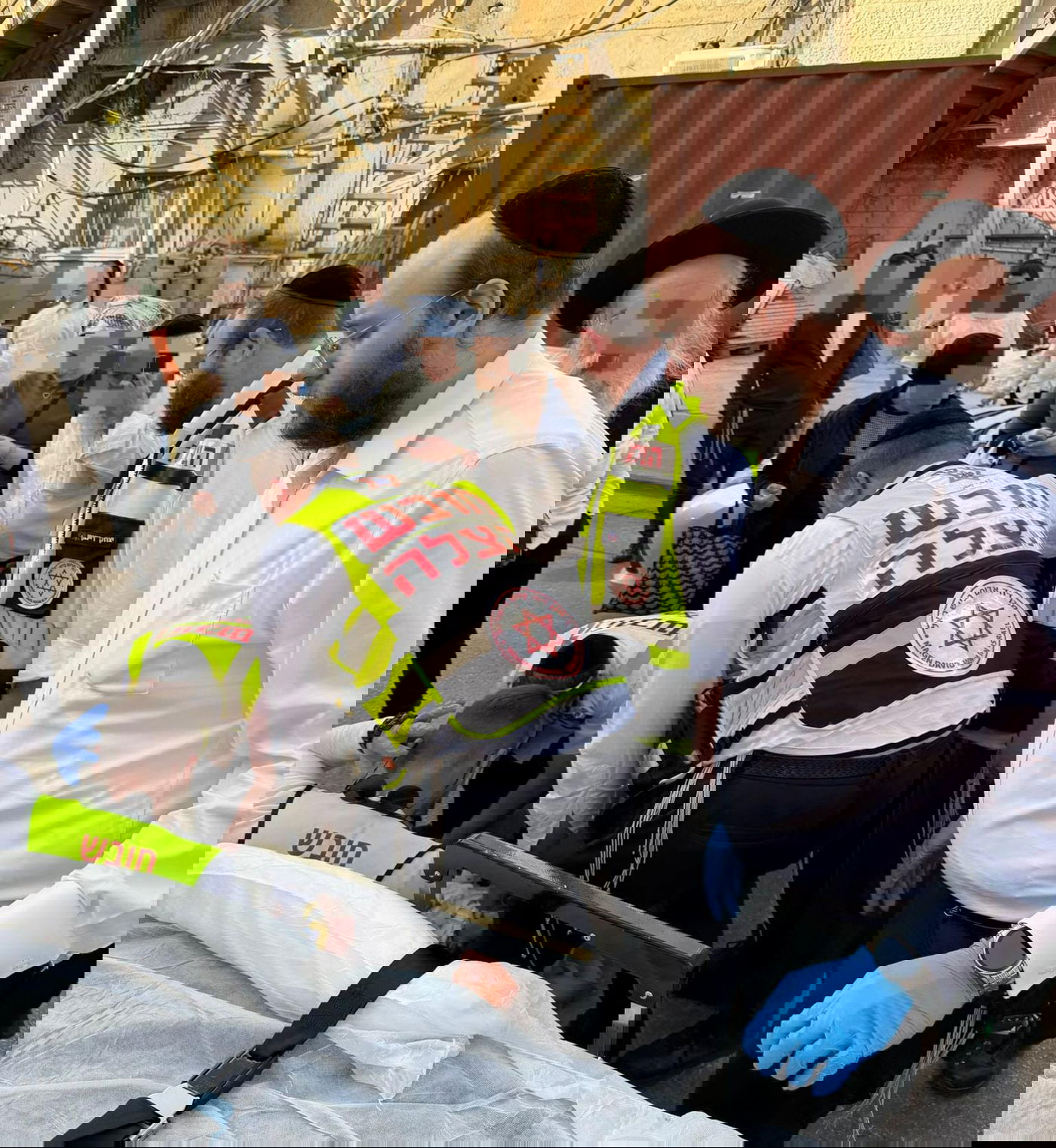 זירת התאונה בבני ברק